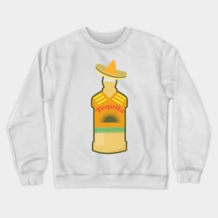 Tequila Anejo - Wine in Mexican hat - Tequila Day Crewneck Sweatshirt